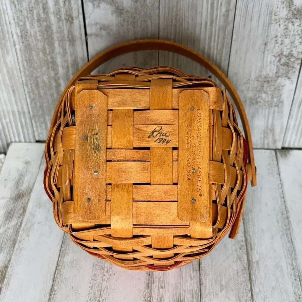 Longaberger 1994 Christmas Collection Jingle Bell Basket